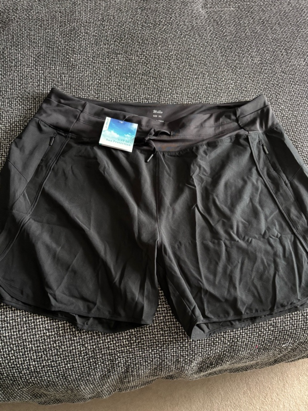 Amazon Black Women’s Athletic Shorts with Zip Pockets
